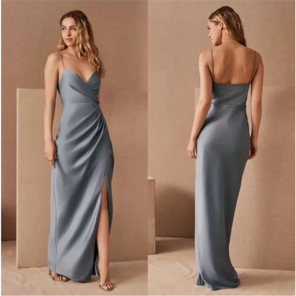 BHLDN Freya Gown in dusty blue